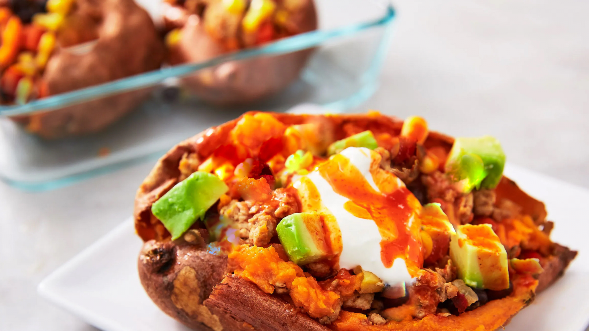 Taco Stuffed Sweet Potato